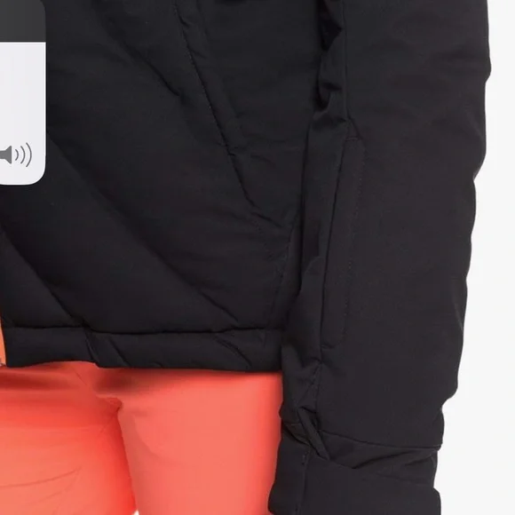 Roxy Breeze Snow Jacket True Black/ Melon XG (US 14) DryFlight NWOT - Picture 7 of 8
